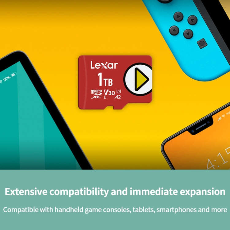 Lexar LSDMI High-Speed TF Card Game Console Memory Card, Capacity: 512GB(Red)