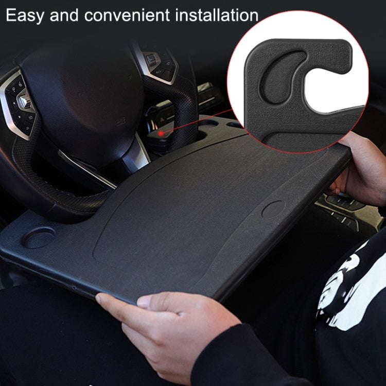 Multifunctional Car Dining Tray Steering Wheel Notebook Bracket(Size: About 42x29x3cm)