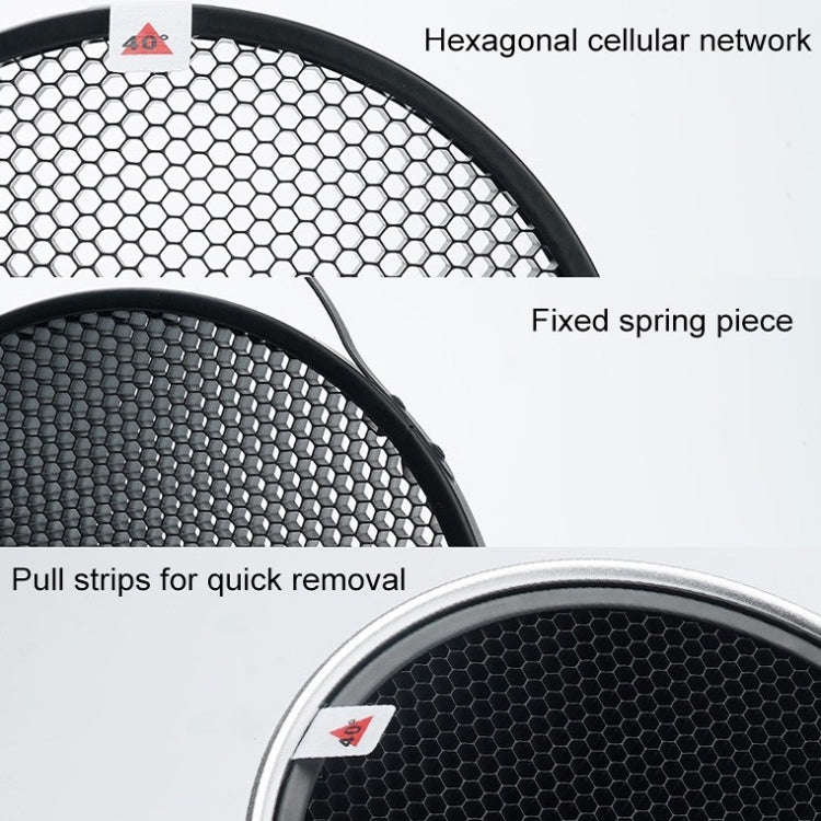 GODOX SN1002 Honeycomb Mesh Reflector Light Effect Accessory For 17cm Standard Cover, Density: 60°