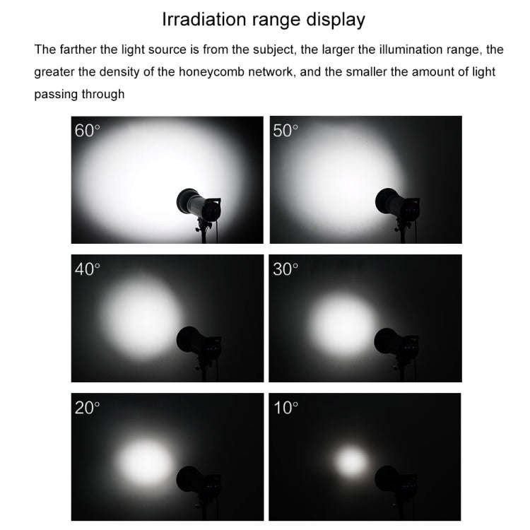 GODOX SN1002 Honeycomb Mesh Reflector Light Effect Accessory For 17cm Standard Cover, Density: 60°