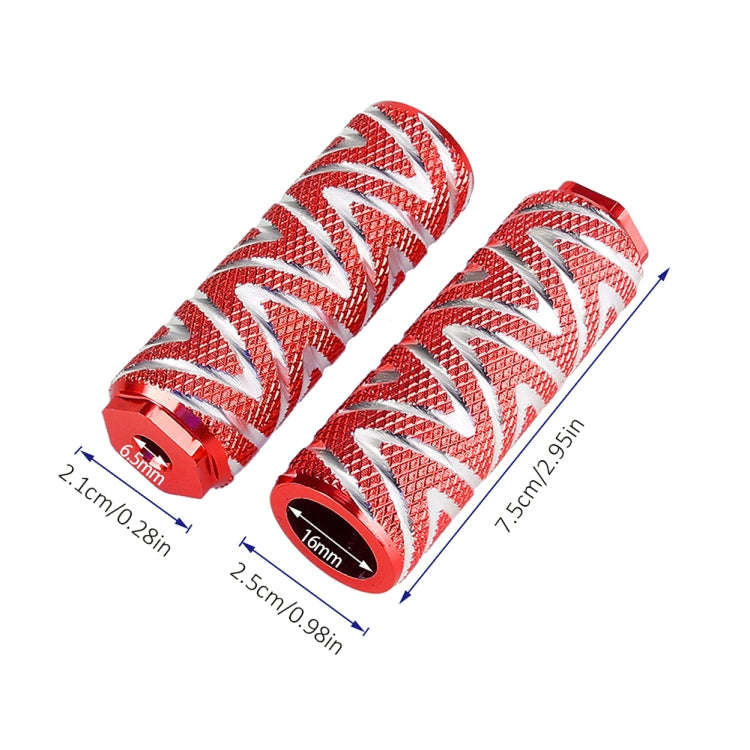 Electric Scooter Pedal Rear Foot Pegs For Xiaomi Mijia M365 / Pro / Pro2 / 1S(Red)
