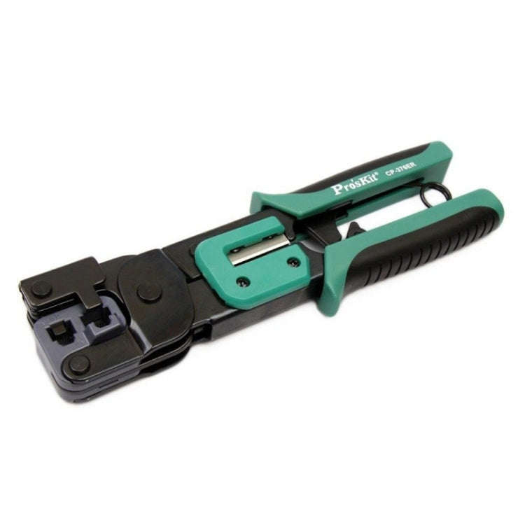 ProsKit Dual-purpose 6/8P Iron Handle Network Ratchet Crimping Plier(CP-376ER)