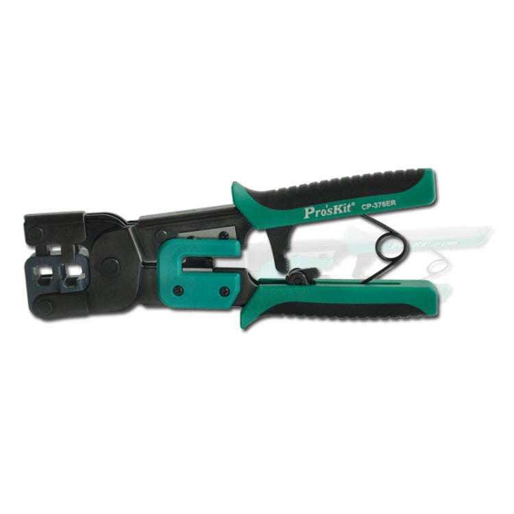 ProsKit Dual-purpose 6/8P Iron Handle Network Ratchet Crimping Plier(CP-376ER)