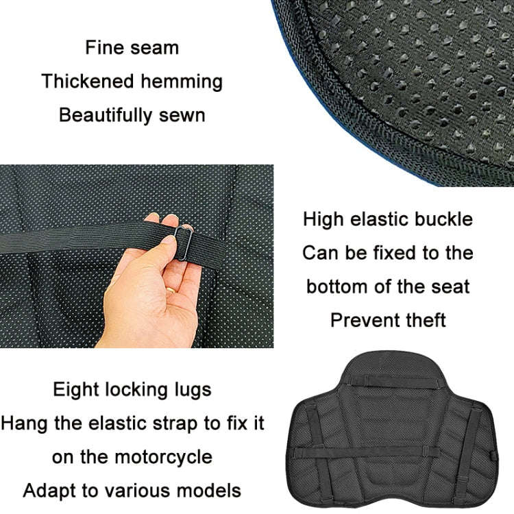 Shock Absorption Heat Insulation Breathable Motorcycle Seat Cushion, Style: Saddle Type
