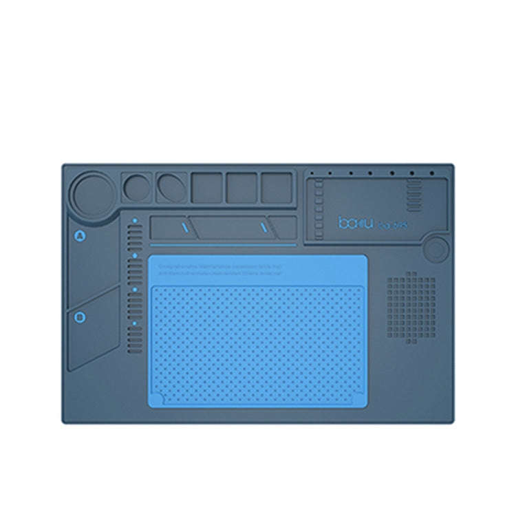 BAKU BA-695  2 in 1 TPR+Silicone Computer Phone Repair Desk Mat Heat Resistant Insulation Mat