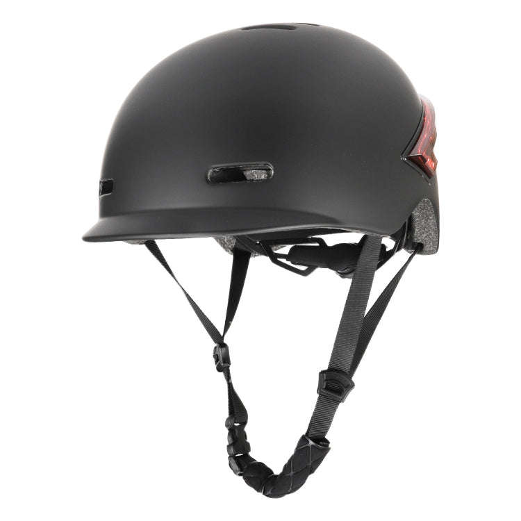 Cycling Helmet Ultralight Bicycle Helmet with Warning Light Remote Control(Black)