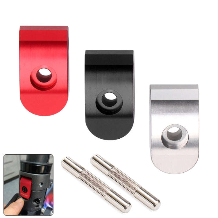 High-density Alloy Steel Electric Scooter Folding Hook for Xiaomi M365 / Pro,Style: Black+2 Dowel