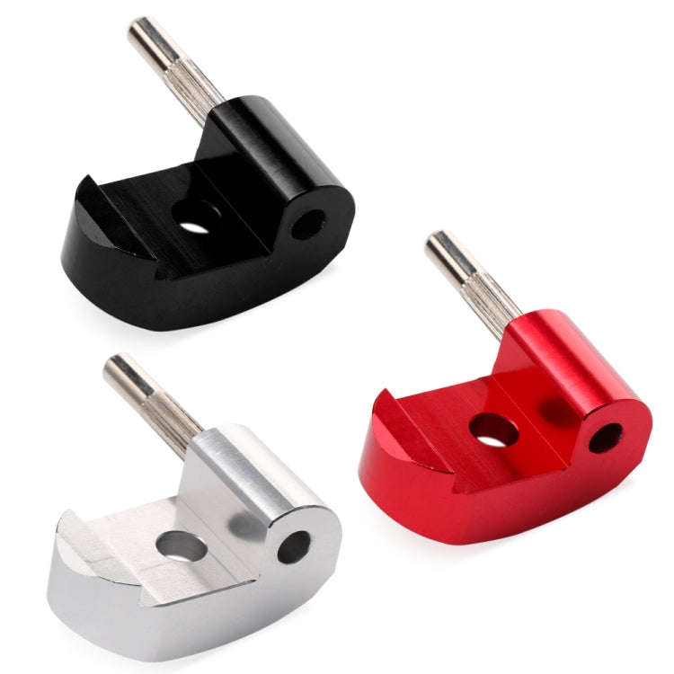 High-density Alloy Steel Electric Scooter Folding Hook for Xiaomi M365 / Pro,Style: Black+2 Dowel
