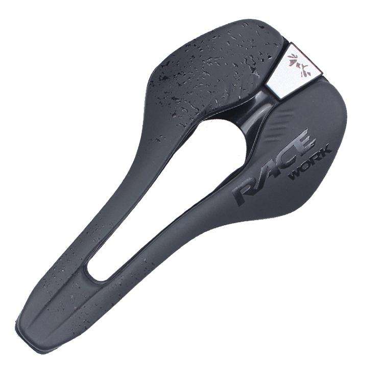 RACEWORK RK068 Mountain Bike Microfiber Leather Seat Cushion(Black)