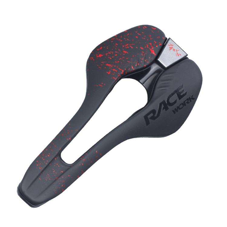 RACEWORK RK068 Mountain Bike Microfiber Leather Seat Cushion(Red)
