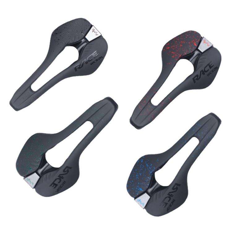 RACEWORK RK068 Mountain Bike Microfiber Leather Seat Cushion(Black)