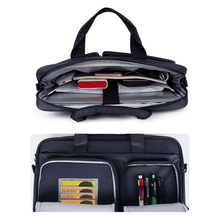 DJ02 Large Capacity Waterproof Laptop Bag, Size: 13.3 inches(Red Wine)