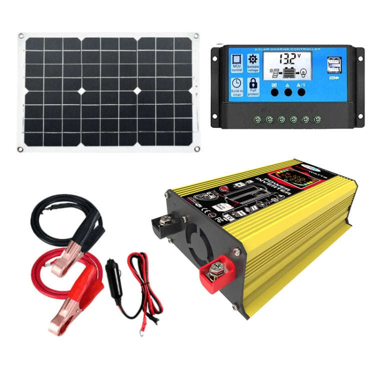 Tang 3 Generations Home Solar Generator Inverter+30A Controller+18W 12V Solar Panel, Specificatio...