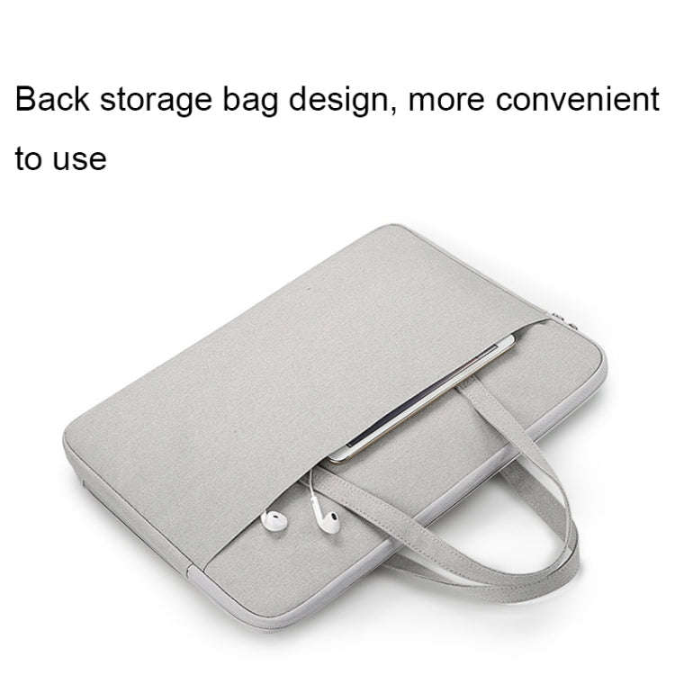 ST13 Waterproof and Wear-resistant Laptop Bag, Size: 13.3 inches(Elegant Gray)