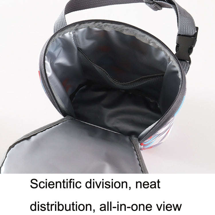 Travel Diaper Storage Bag Hang Baby Stroller Thermal Insulation Bottle Bag(Black Circle)