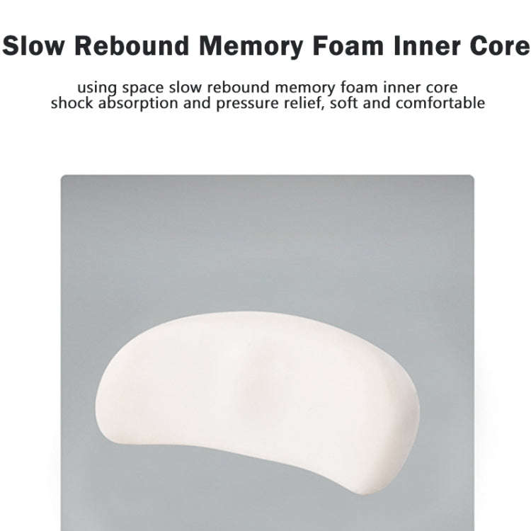 Memory Foam Car Lumbar Cushion Driving Seat Cushion(Dark Gray)