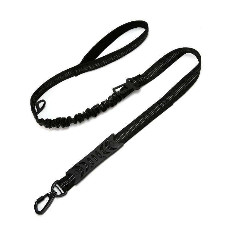 Elastic Reflective Car Dual-purpose Dog Leash(Black)