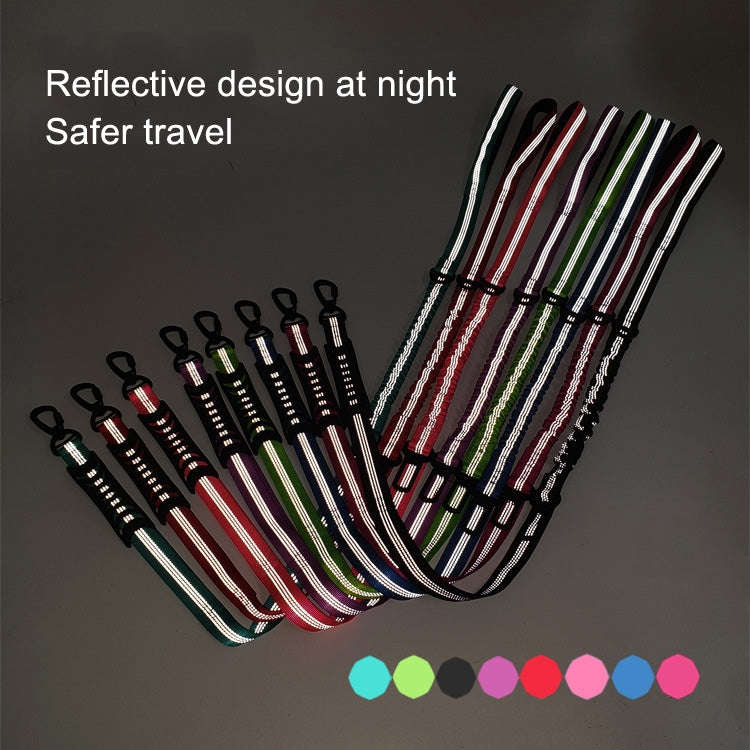 Elastic Reflective Car Dual-purpose Dog Leash(Black)
