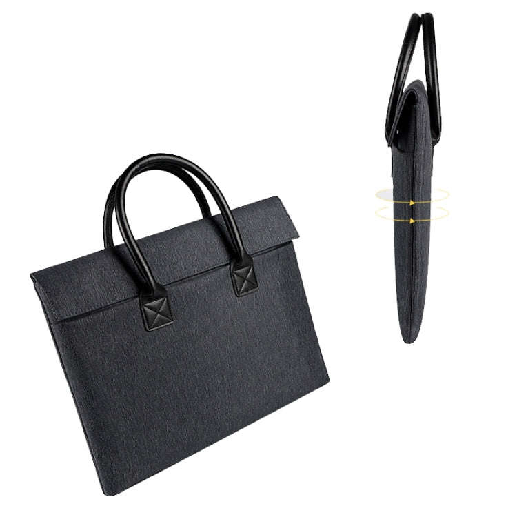 ST04 Waterproof Portable Laptop Case, Size: 14.1-15.4 inches(Mysterious Black)
