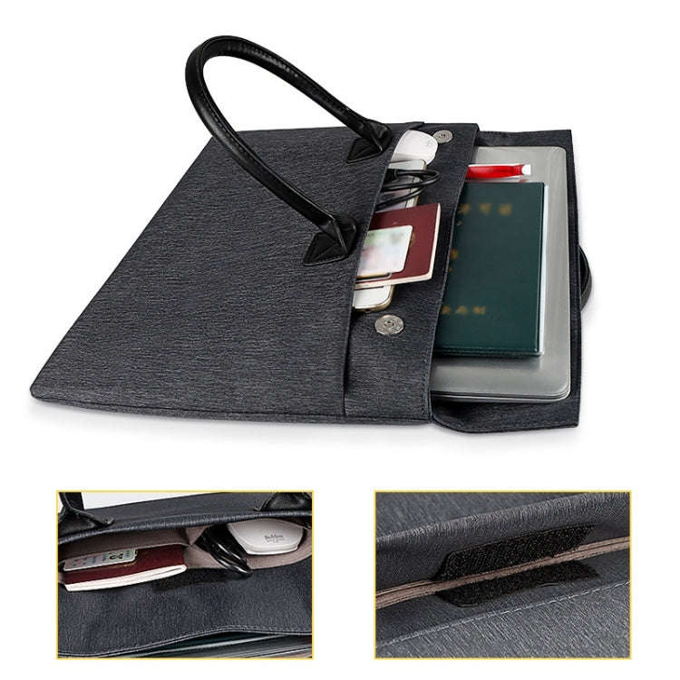 ST04 Waterproof Portable Laptop Case, Size: 15.6 inches(Mysterious Black)