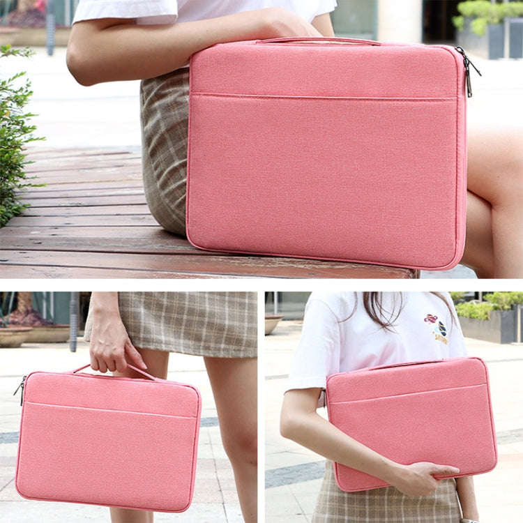 ND02 Waterproof Portable Laptop Case, Size: 14.1-15.4 inches(Beauty Pink)