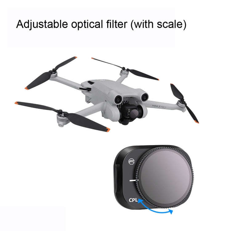 RCSTQ Aluminum Alloy Adjustable Filter Accessories for DJI Mini 3 Pro,Style: CPL