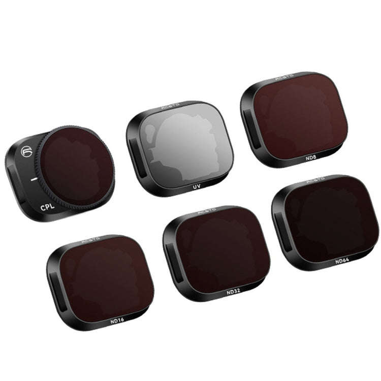 RCSTQ Aluminum Alloy Adjustable Filter Accessories for DJI Mini 3 Pro,Style: UV+CPL+ND8+ND16+ND32...