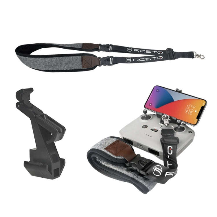 RCSTQ Remote Control Phone Tablet Bracket for DJI Mavic 3/Mini 2/Mini 3 Pro,Style: With Thick Lan...