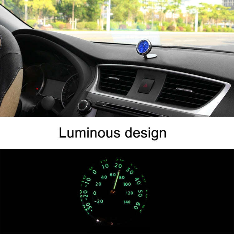 Night Light Car Thermometer Metal Ornaments(Black Thermometer)