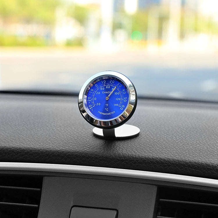 Night Light Car Thermometer Metal Ornaments(Black Thermometer)