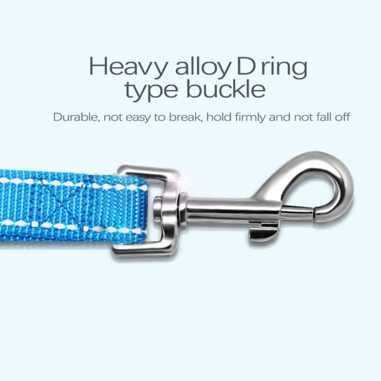 Glow Castle Soft Handle Reflective Adjustable Length Dogs Traction Rope(Blue)