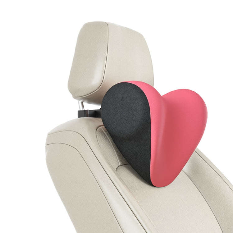 A09 Car Seat Headrest Memory Foam Comfortable Neck Pillow, Style: Without Stand (Pink)