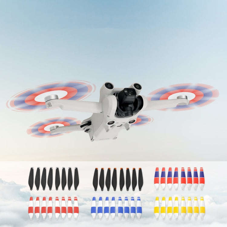 8 PCS 6030F Double Sided Colorful Low Noise Wing Propellers For DJI Mini 3 Pro, Color: White Blue