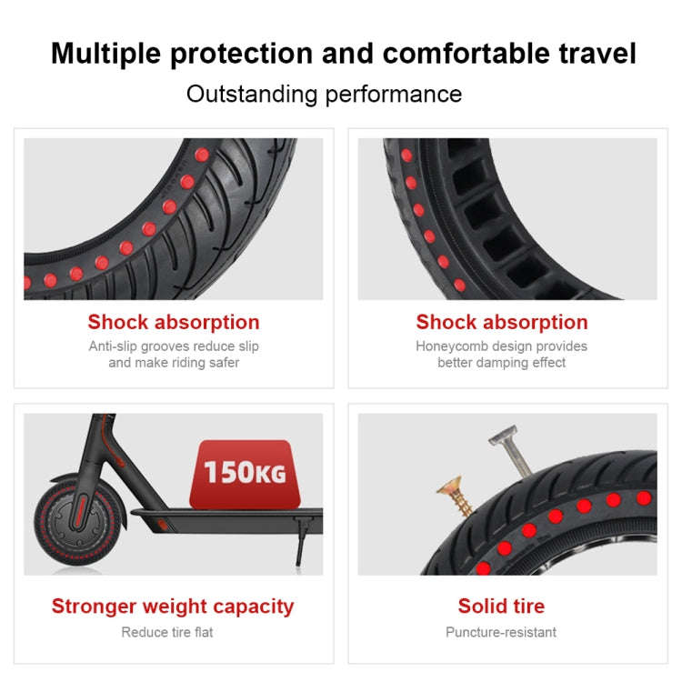 8.5 inch Color Dot Honeycomb Tire for Xiaomi Mijia M365/M365 Pro/1S(Blue)