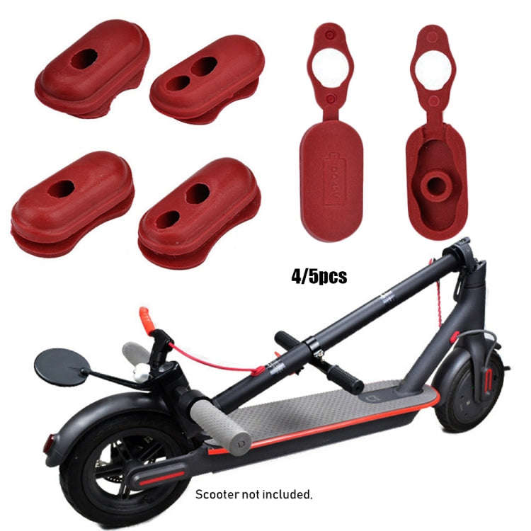 5 In 1 Charge Port Cover Cap Siliceone Plug For Xiaomi M365 Scooter