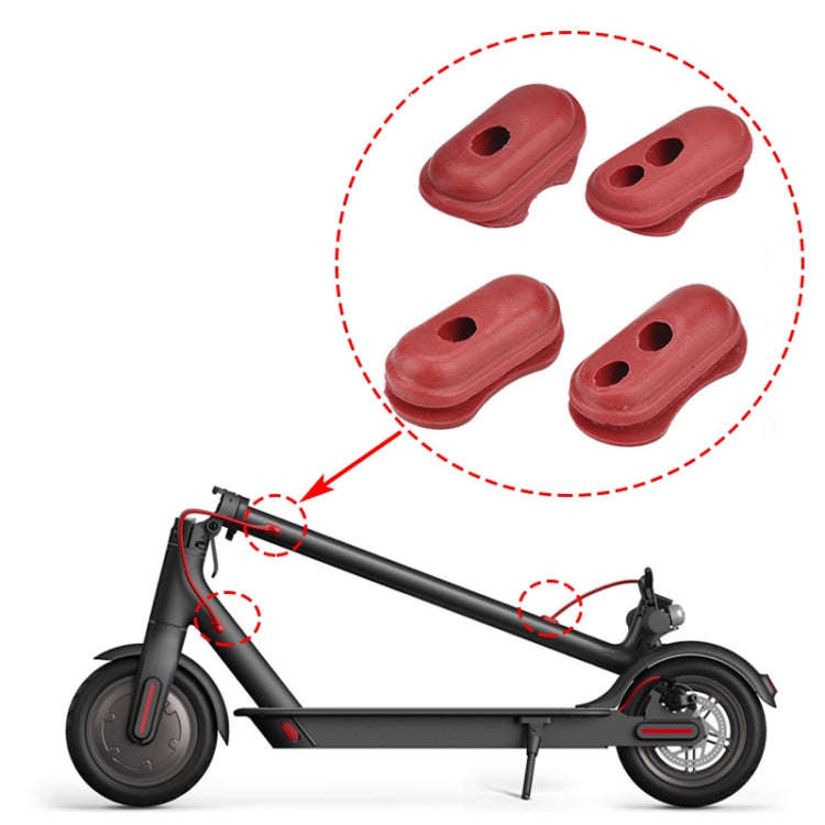 4 In 1 Charge Port Cover Cap Siliceone Plug For Xiaomi M365 Scooter