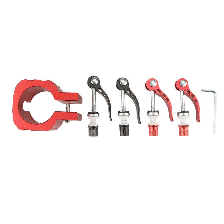 Folding Clamp For ZERO 8X 10X 11X SPEEDUAL Dualtron DT3 Thunder Electric Scooter Without Pad Red