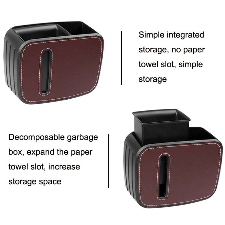 Car Drain Tissue Box Umbrella Storage Pocket Bag Storage Box Car Trash Can(Back)