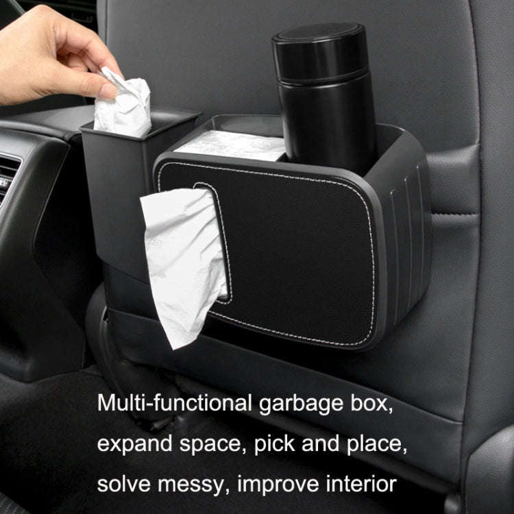 Car Drain Tissue Box Umbrella Storage Pocket Bag Storage Box Car Trash Can(Back)