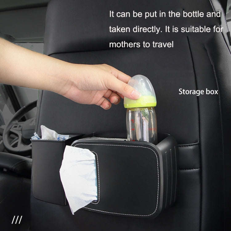 Car Drain Tissue Box Umbrella Storage Pocket Bag Storage Box Car Trash Can(Back)
