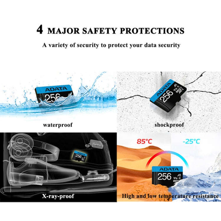 ADATA TF100 Monitoring Driving Recorder Camera Memory Card, Capacity: 256GB