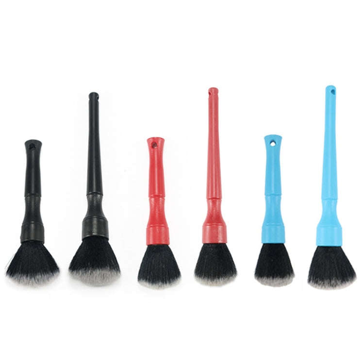 Car Details Soft Bristle Interior Brush Crevice Cleaning Brush, Style: Long Blue Handle