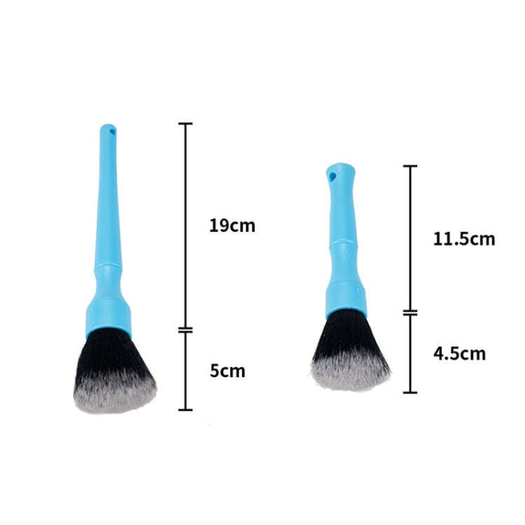 Car Details Soft Bristle Interior Brush Crevice Cleaning Brush, Style: Long Blue Handle