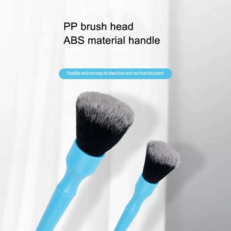 Car Details Soft Bristle Interior Brush Crevice Cleaning Brush, Style: Long Blue Handle
