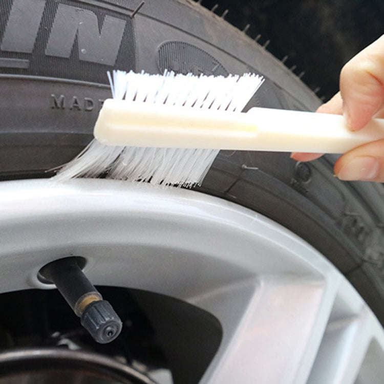 10 PCS Car Head Engine Brush Double-Sided Groove Brush(White)