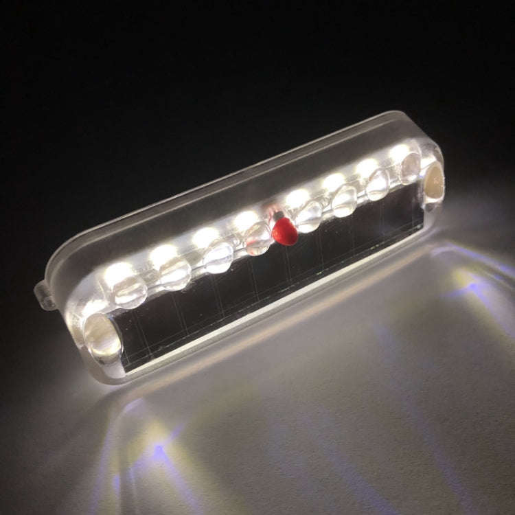 LED Solar Decorative Night Vibration Lighting Warning strobe Lamp(White)