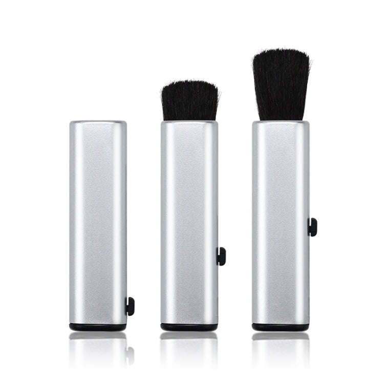 10 PCS Car Air Conditioner Air Outlet Telescopic Cleaning Brush, Color: Silver