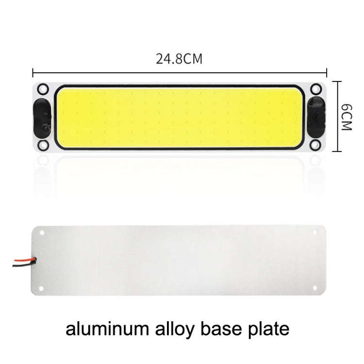 2PCS Car Cab LED Reading Light COB Truck Interior Light Dome Lamp(White Light)