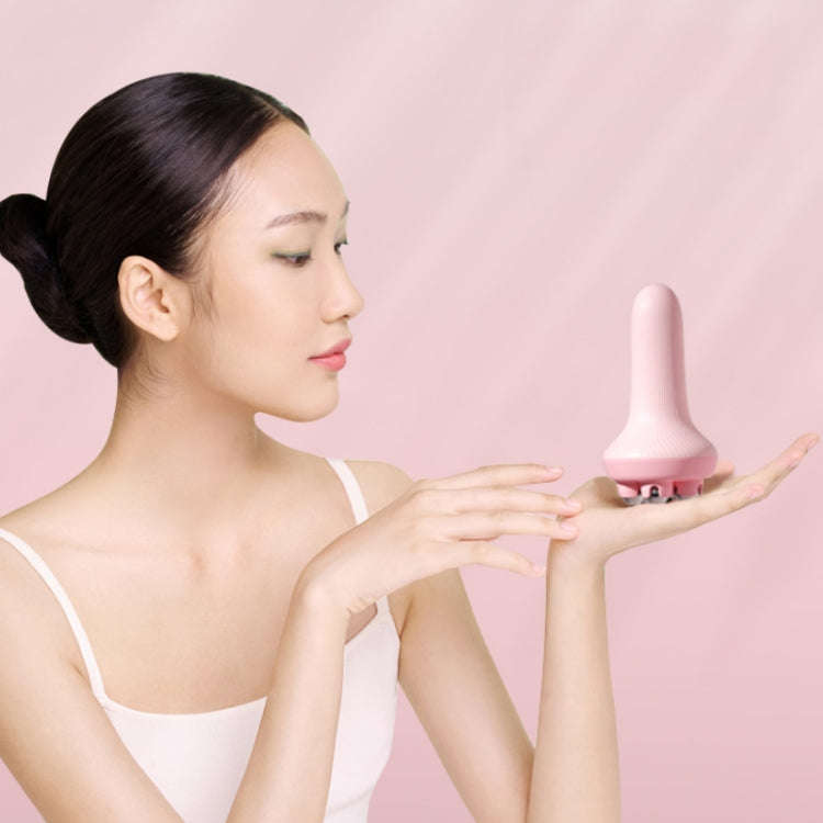 Inner Leg Exercise Muscle Relaxation Abdominal Shaping Roller Massager, Color: Pink Magnetic Ball...