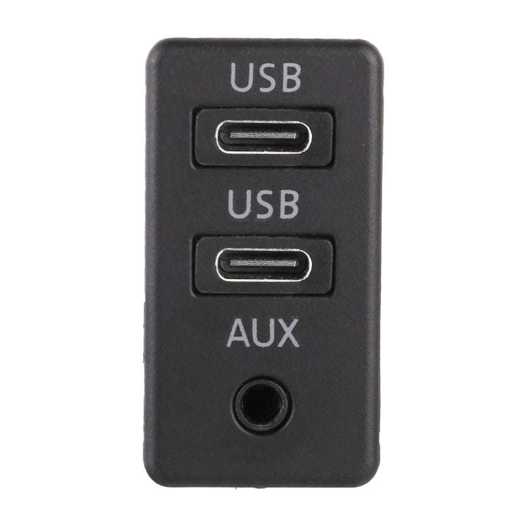 Car Universal Modification Dual Type-C+AUX Charging Interface Seat